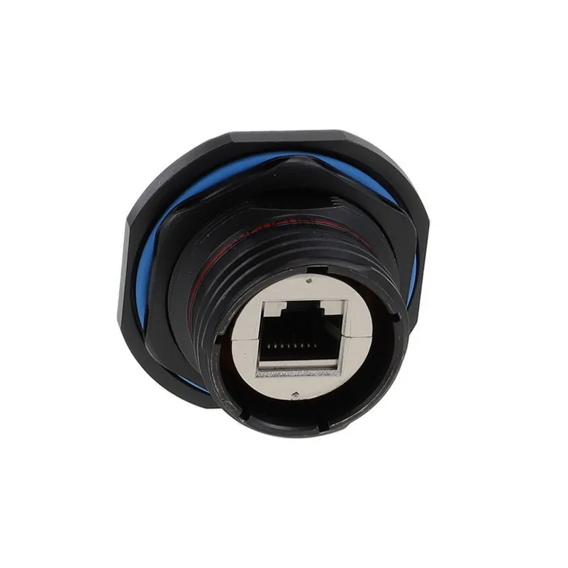 36540ZN 36540ZN Jack RJF TV Modular Connector 8p4c RJ45 Ethernet Shielded 3654-0ZN Panel Mount Bulkhead