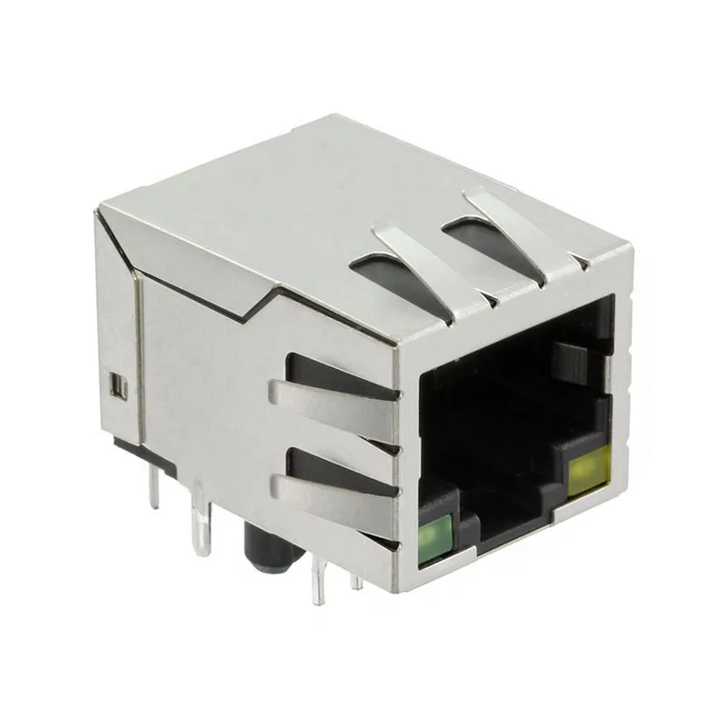 ARJ11E-MBSA-A-B-EM2 ARJ11E-MBSA-A-B-EM2 RJ45 ARJ11E Modular Connector Jack With Magnetics 1 Port ARJ11EMBSAABEM2 10/100/1000 Base-TX AutoMDIX