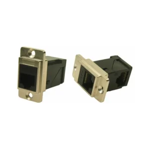CP30752 Accessory CP30752 Coupler DUALSLIM Modular Connector Adapters Jack 8p8c RJ45 Unshielded CP30-752 Panel Mount Flange 2 Hole