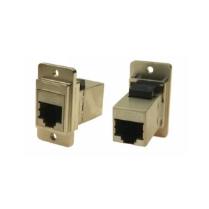 CP30720SMX1 Brand CP30720SMX1 Coupler DUALSLIM Modular Connector Adapters Jack 8p8c RJ45 Shielded CP3072-0SMX1 Panel Mount Flange 2 Hole
