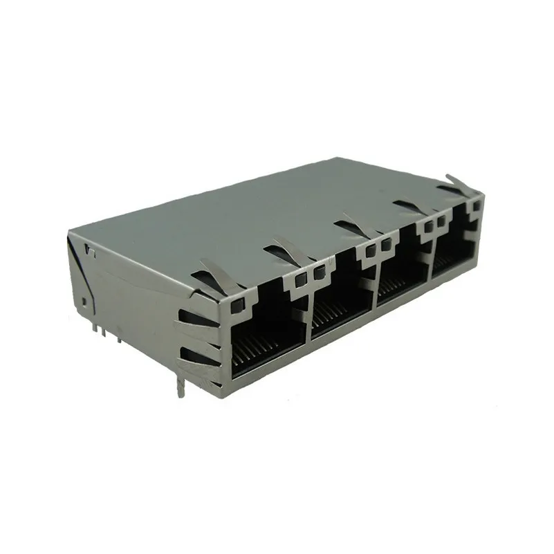 RJMG214034430NR BOM Supplier RJMG214034430NR RJ45 RJMG Modular Connector Jack With Magnetics 4 Port RJMG2140344 10/100/1000 Base-T AutoMDIX