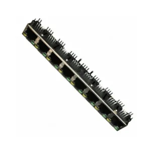 RJHSE538408 Brand Connectors RJHSE538408 Jack RJHSE Modular Connector 8p8c RJ45 Ethernet Shielded EMI Finger RJHSE5-38408 Through Hole