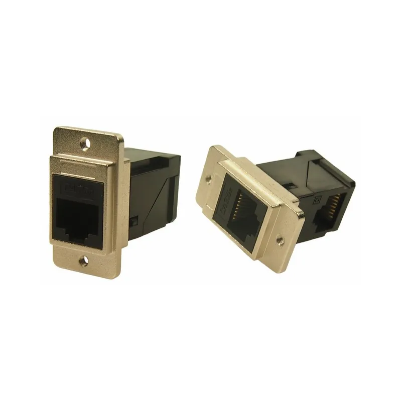 CP30751M440 CP30751M440 Coupler DUALSLIM Modular Connector Adapters Jack 8p8c RJ45 Unshielded CP3075-1M440 Panel Mount Flange 2 Hole