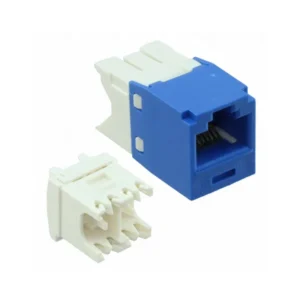 CJ688TGBU-24 CJ688TGBU-24 Jack Mini-Com TX6 PLUS Modular Connector 8p8c RJ45 Ethernet Unshielded CJ688TGBU24 Panel Mount