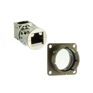 RJF21RAG Brand RJF21RAG Coupler RJF Modular Connector Adapters Jack 8p8c RJ45 Shielded RJF2-1RAG Panel Mount Square Flange Right Angle