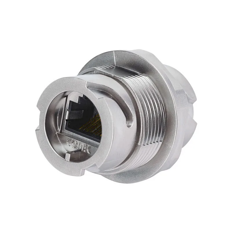 17-111254 Connectors Accessories 17-111254 Coupler Modular Connector Adapters Jack 8p8c RJ45 Shielded 17111254 Panel Mount Bulkhead