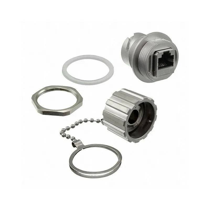 17-150184 17-150184 Coupler Modular Connector Adapters Jack 8p8c RJ45 Shielded 17150184 Panel Mount Bulkhead