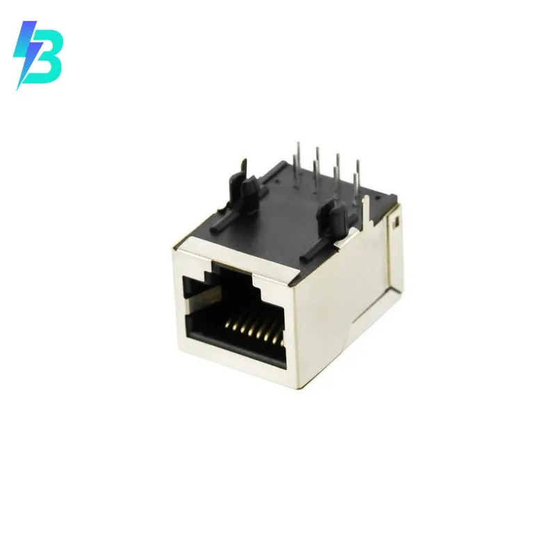 A-MJH-8-EA-KTP-S6 PCB Connectors Accessory A-MJH-8-EA-KTP-S6 Jack Modular Connector 8p8c RJ45 Ethernet Unshielded AMJH8EAKTPS6 Through Hole