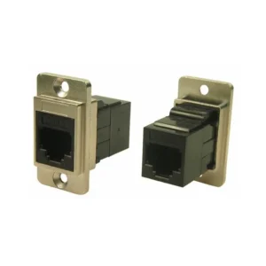 CP30724M Sale CP30724M Coupler DUALSLIM Modular Connector Adapters Jack 6p4c RJ11 RJ14 Unshielded CP30-724M Panel Mount Flange 2 Hole