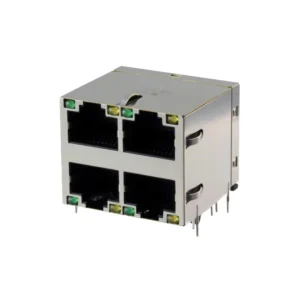 SS-74500-020 PCB Connectors Accessory SS-74500-020 Jack StackJacks Modular Connector 8p8c RJ45 Ethernet Shielded SS74500020 Through Hole