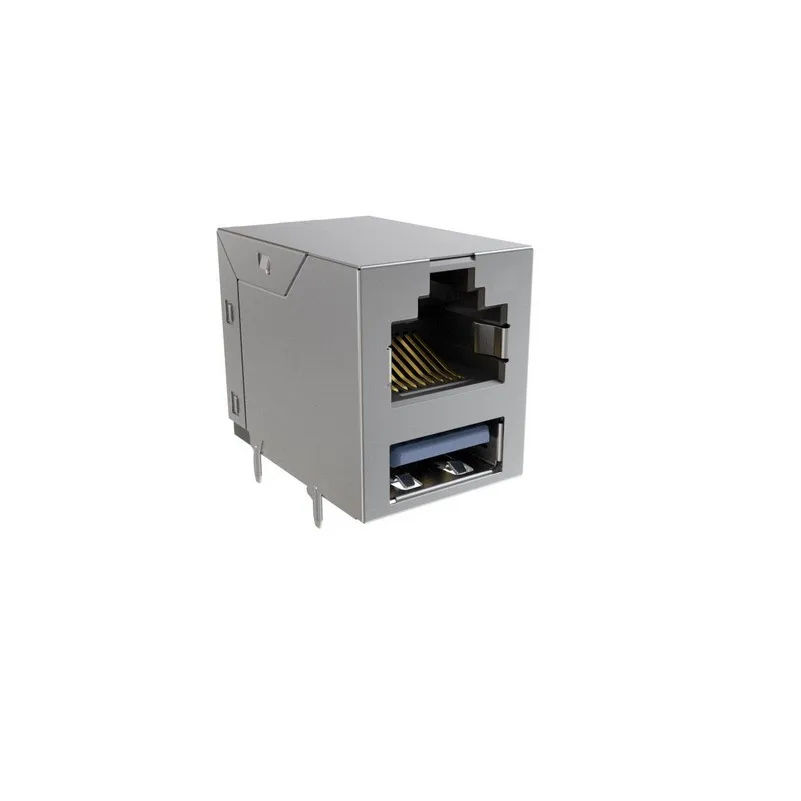 RJE361882407 RJE361882407 Jack with USB A RJE36 Modular Connector 8p8c RJ45 Ethernet Shielded RJE361-882407 Through Hole