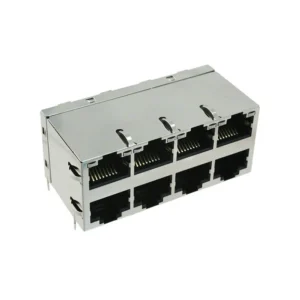 0863-2X4R-54-F Connectors 0863-2X4R-54-F RJ45 MagJack Modular Connector Jack With Magnetics 8 Port 08632X4R54F 10/100/1000 Base-T AutoMDIX