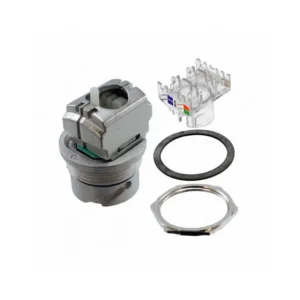 09153000302 PCB Connectors 09153000302 Jack Han-Max Modular Connector 8p8c RJ45 Ethernet Shielded 09 15 300 0302 Panel Mount Bulkhead