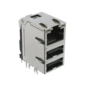 0862-1J1T-46A-F Brand 0862-1J1T-46A-F RJ45 with USB A Dual MagJack Modular Connector Jack With Magnetics 1 Port 10/100/1000 Base-T AutoMDIX