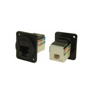 CP30227X Supplier CP30227X Coupler DUALSLIM Modular Connector Adapters Jack 8p8c RJ45 Unshielded CP30-227X Panel Mount Flange 2 Hole