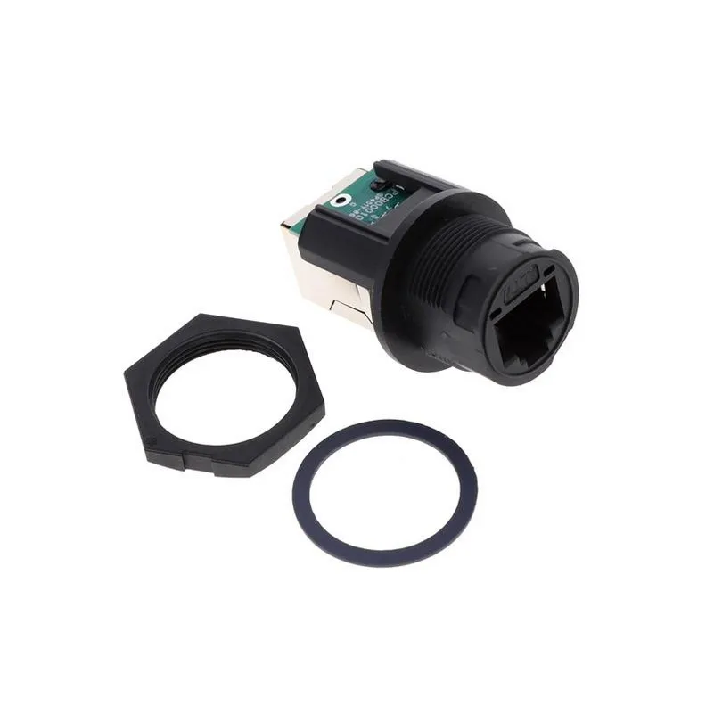 RCP-5SPFFH-TCM7001 Original RCP-5SPFFH-TCM7001 Coupler Modular Connector Adapters Jack 8p8c RJ45 Shielded RCP5SPFFHTCM7001 Panel Mount Bulkhead