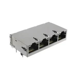 0826-1X4T-23-F Accessory 0826-1X4T-23-F RJ45 MagJack Modular Connector Jack With Magnetics 4 Port 08261X4T23F 10/100/1000 Base-T AutoMDIX
