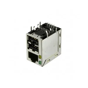 6116151-2 PCB Connectors Supplier 6116151-2 Jack with USB A Dual Modular Connector 8p8c RJ45 Ethernet Shielded 61161512 Through Hole