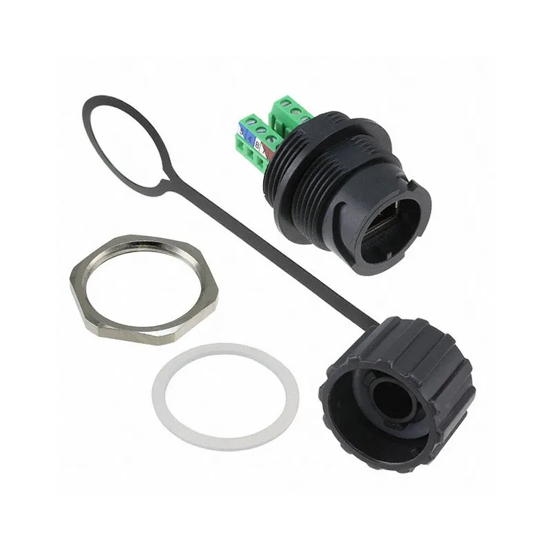 17-110654 Electronic Components Wholesale 17-110654 Jack Modular Connector 8p8c RJ45 Ethernet Shielded 17110654 Panel Mount Bulkhead