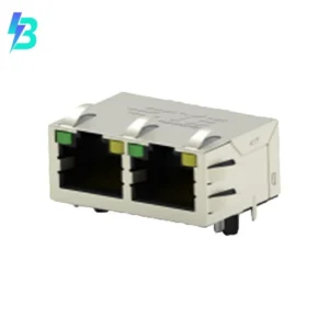 2337994-3 Original 2337994-3 RJ45 Modular Connector Jack With Magnetics 2 Port 23379943 10/100 Base-T AutoMDIX Power over Ethernet PoE