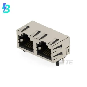 2501552-1 Original Connectors Supplier 2501552-1 Jack Modular Connector 8p8c Shielded EMI Finger 25015521 Through Hole Right Angle