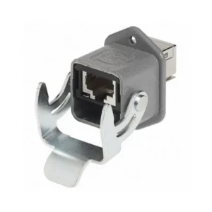 09452151560 Brand 09452151560 Coupler Han 3A Modular Connector Adapters Jack 8p8c RJ45 Shielded 09 45 215 1560 Panel Mount Flange 2 Hole