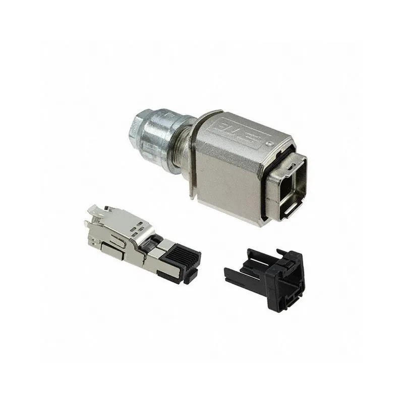 4-2120875-1 4-2120875-1 Coupler Modular Connector Adapters Jack 8p8c RJ45 421208751 Panel Mount Square Flange
