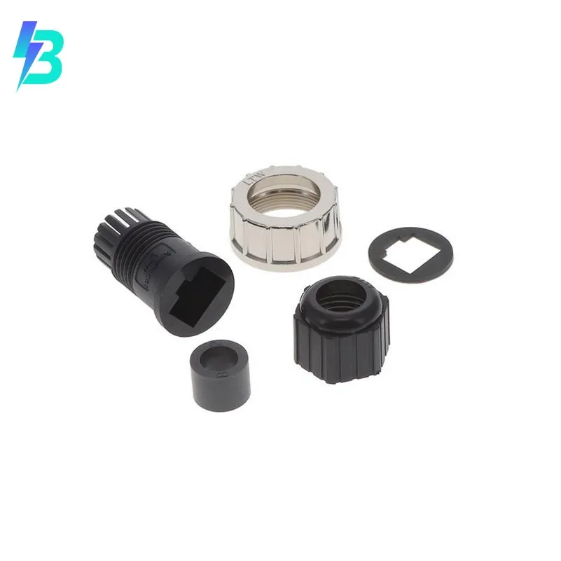 RCM-00BMMA-SLM7001 Brand RCM-00BMMA-SLM7001 Housing for Prewired RJ45 Cordset Modular Connector Plug Threaded Unshielded RCM00BMMASLM7001 Black