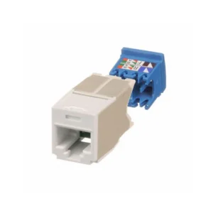 CJ6X88TGWH Connectors Accessory CJ6X88TGWH Jack Mini-Com TX6A Modular Connector 8p8c RJ45 Ethernet Unshielded CJ6X8-8TGWH Panel Mount