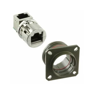 RJFTV21RAG New Sale RJFTV21RAG Coupler RJF TV Modular Connector Adapters Jack 8p8c RJ45 Shielded RJFTV-21RAG Panel Mount Square Flange