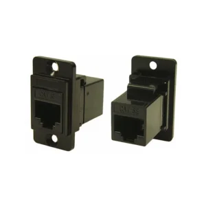 CP30720MB Brand CP30720MB Coupler DUALSLIM Modular Connector Adapters Jack 8p8c RJ45 Unshielded CP307-20MB Panel Mount Flange 2 Hole