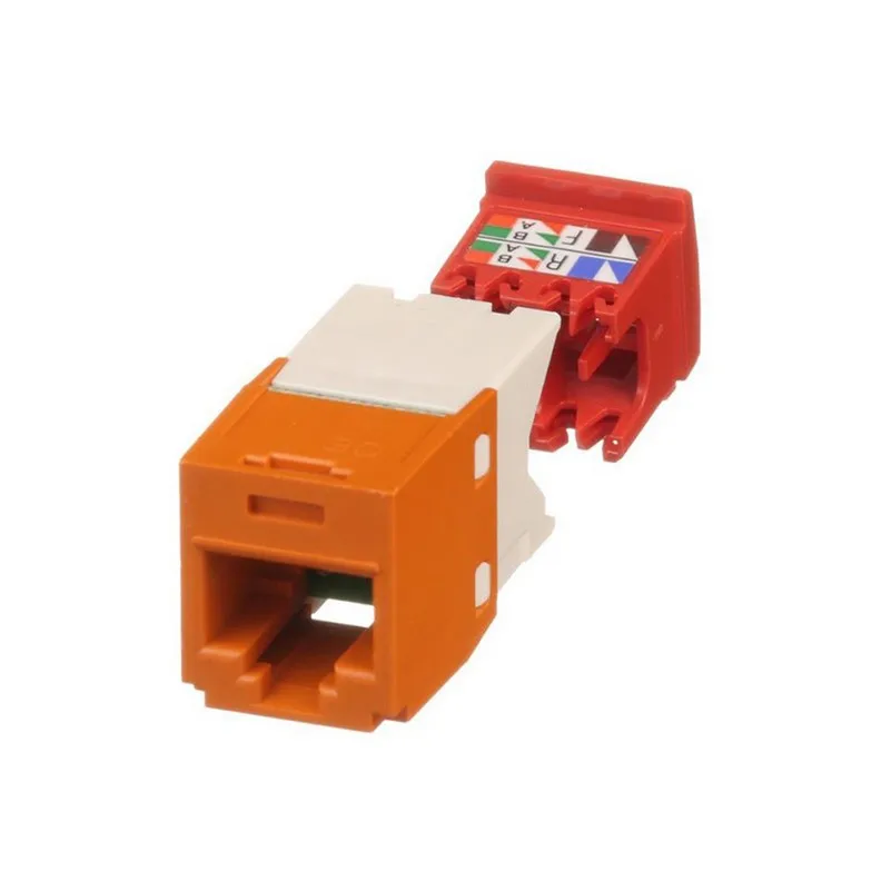 CJ5E88TGOR CJ5E88TGOR Jack Mini-Com TX5e Modular Connector 8p8c RJ45 Ethernet Unshielded CJ5E8-8TGOR Panel Mount