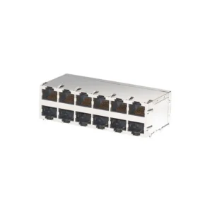 J0B-3563NL PCB Connectors J0B-3563NL RJ45 PULSEJACK J0B Connector Jacks With Magnetics 12 Port J0B3563NL 10/100/1000 Base-T AutoMDIX
