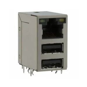 JW0-0009NL Brand Connectors JW0-0009NL RJ45 with USB A Dual PULSEJACK JW Connector Jacks With Magnetics 1 Port JW00009NL 10/100 Base-TX
