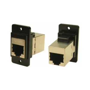 CP30725SMB3 Brand CP30725SMB3 Coupler DUALSLIM Modular Connector Adapters Jack 8p8c RJ45 Shielded CP3072-5SMB3 Panel Mount Flange 2 Hole