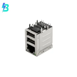 TMJU5943-7B50NL New Sale TMJU5943-7B50NL RJ45 with USB A Dual Atmos Series Connector Jacks With Magnetics 1 Port TMJU59437B50NL 1G Base-T