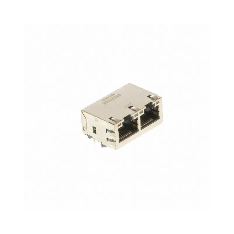 938283026 Brand Accessory 938283026 RJ45 MXMag 93828 Modular Connector Jack With Magnetics 2 Port 93828-3026 10/100 Base-T AutoMDIX