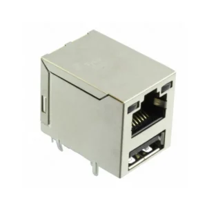 4-1775855-1 Connectors Accessory 4-1775855-1 Jack with USB A A-RJ45 Modular Connector 8p8c RJ45 Ethernet Shielded 417758551 Through Hole