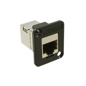 EHRJ45P6S Connectors Accessory EHRJ45P6S Coupler EH Modular Connector Adapters Jack 8p8c RJ45 Shielded EHRJ4-5P6S Panel Mount Flange